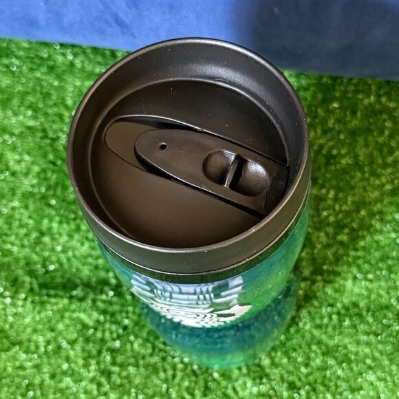 Starbucks Holiday 2016 Gift Set Reusable Green Tumbler & 2.5 oz Roast Coffee NEW - Picture 8 of 14